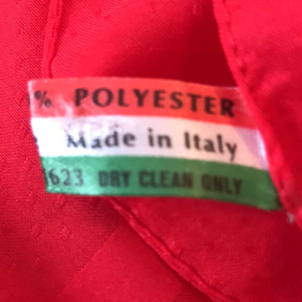 Made in Italy Vintage Red Scarf-Bundle Add On 🌷